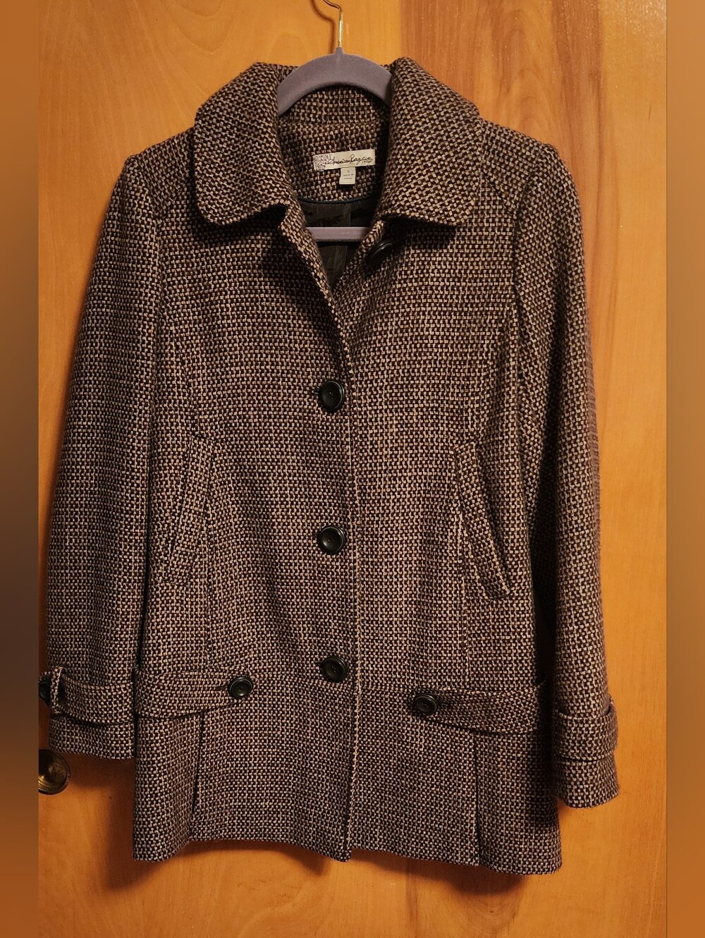 Retro American Rag Women’s Brown Button-Front Coat